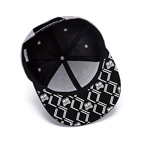 One Piece Character Cosplay Snapback Hat, Skull Skeleton Baseball Cap, One Piece Black, One Size
