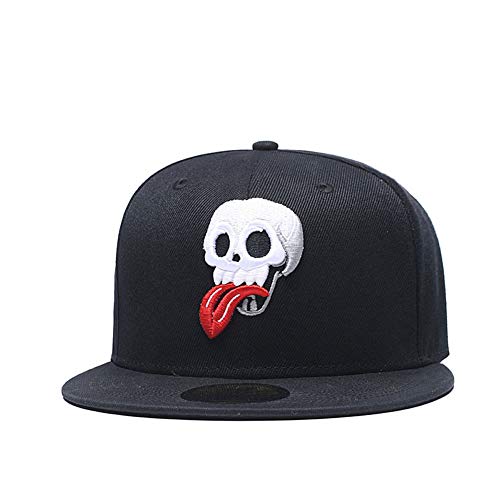 One Piece Character Cosplay Snapback Hat, Skull Skeleton Baseball Cap, One Piece Black, One Size