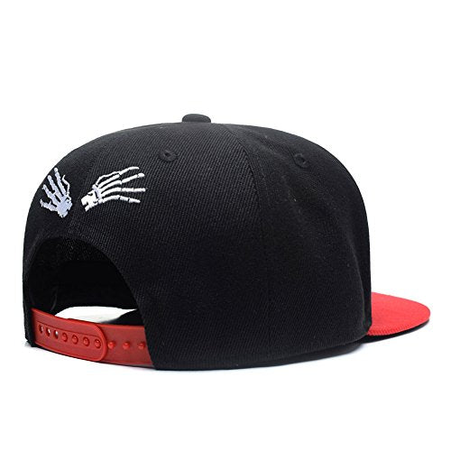 One Piece Character Cosplay Snapback Hat, Skull Skeleton Baseball Cap, One Piece Black, One Size