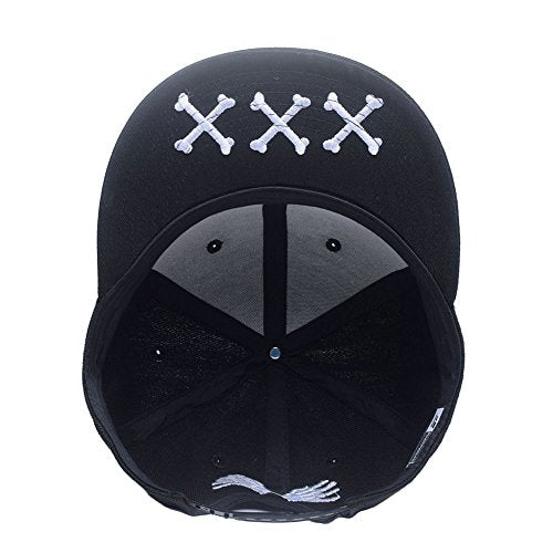 One Piece Character Cosplay Snapback Hat, Skull Skeleton Baseball Cap, One Piece Black, One Size
