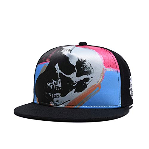 One Piece Character Cosplay Snapback Hat, Skull Skeleton Baseball Cap, One Piece Black, One Size