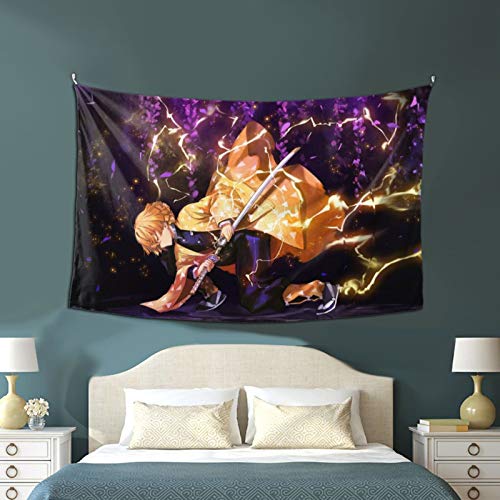 WPORF Demon Slayer Blade Tapestry Wall Hanging, Bedroom Living Room Dormitory Decoration Anime Decoration Boy Birthday Party Gift 2-One Size