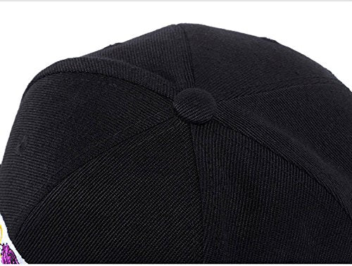 One Piece Character Cosplay Snapback Hat, Skull Skeleton Baseball Cap, One Piece Black, One Size