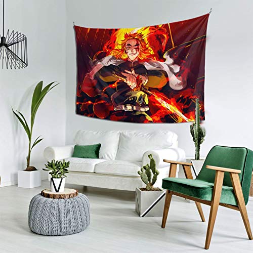 WPORF Demon Slayer Blade Tapestry Wall Hanging, Bedroom Living Room Dormitory Decoration Anime Decoration Boy Birthday Party Gift 2-One Size