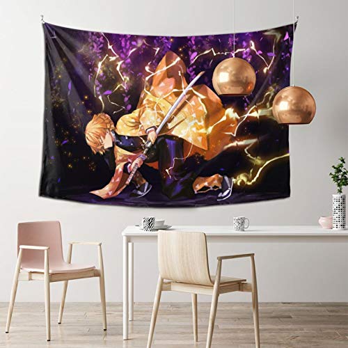 WPORF Demon Slayer Blade Tapestry Wall Hanging, Bedroom Living Room Dormitory Decoration Anime Decoration Boy Birthday Party Gift 2-One Size