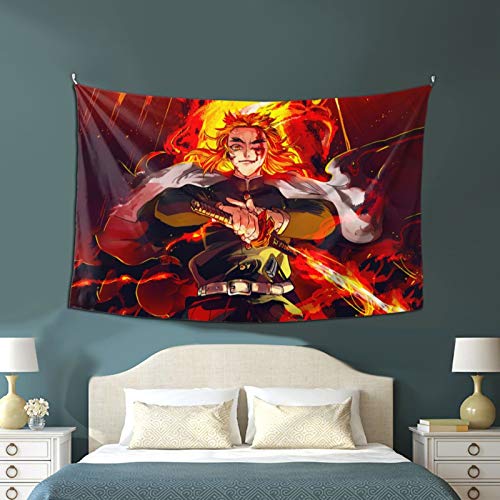 WPORF Demon Slayer Blade Tapestry Wall Hanging, Bedroom Living Room Dormitory Decoration Anime Decoration Boy Birthday Party Gift 2-One Size