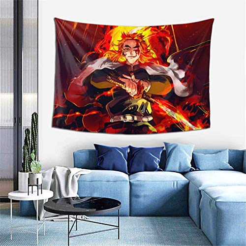 WPORF Demon Slayer Blade Tapestry Wall Hanging, Bedroom Living Room Dormitory Decoration Anime Decoration Boy Birthday Party Gift 2-One Size