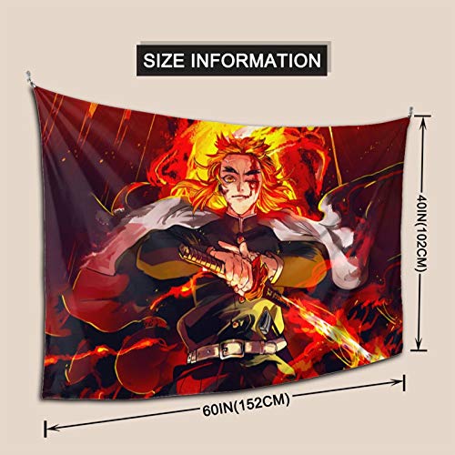 WPORF Demon Slayer Blade Tapestry Wall Hanging, Bedroom Living Room Dormitory Decoration Anime Decoration Boy Birthday Party Gift 2-One Size