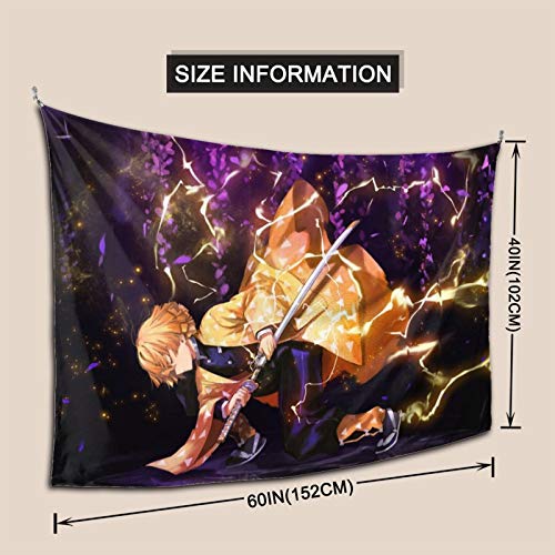 WPORF Demon Slayer Blade Tapestry Wall Hanging, Bedroom Living Room Dormitory Decoration Anime Decoration Boy Birthday Party Gift 2-One Size