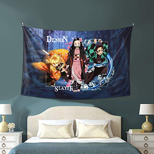 WPORF Demon Slayer Blade Tapestry Wall Hanging, Bedroom Living Room Dormitory Decoration Anime Decoration Boy Birthday Party Gift 2-One Size