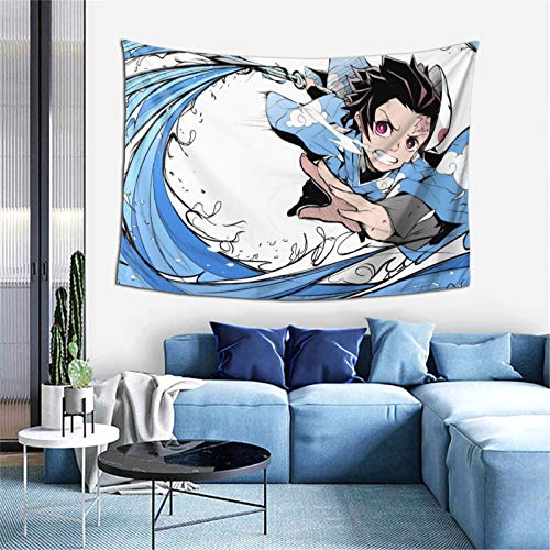 WPORF Demon Slayer Blade Tapestry Wall Hanging, Bedroom Living Room Dormitory Decoration Anime Decoration Boy Birthday Party Gift 2-One Size