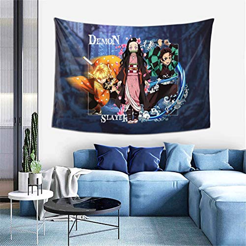 WPORF Demon Slayer Blade Tapestry Wall Hanging, Bedroom Living Room Dormitory Decoration Anime Decoration Boy Birthday Party Gift 2-One Size