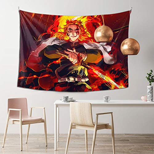 WPORF Demon Slayer Blade Tapestry Wall Hanging, Bedroom Living Room Dormitory Decoration Anime Decoration Boy Birthday Party Gift 2-One Size
