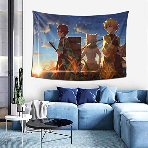 WPORF Demon Slayer Blade Tapestry Wall Hanging, Bedroom Living Room Dormitory Decoration Anime Decoration Boy Birthday Party Gift 2-One Size