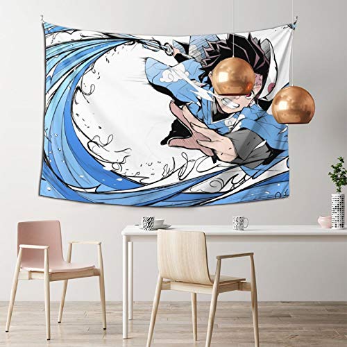 WPORF Demon Slayer Blade Tapestry Wall Hanging, Bedroom Living Room Dormitory Decoration Anime Decoration Boy Birthday Party Gift 2-One Size