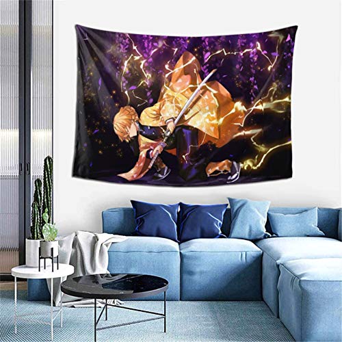 WPORF Demon Slayer Blade Tapestry Wall Hanging, Bedroom Living Room Dormitory Decoration Anime Decoration Boy Birthday Party Gift 2-One Size