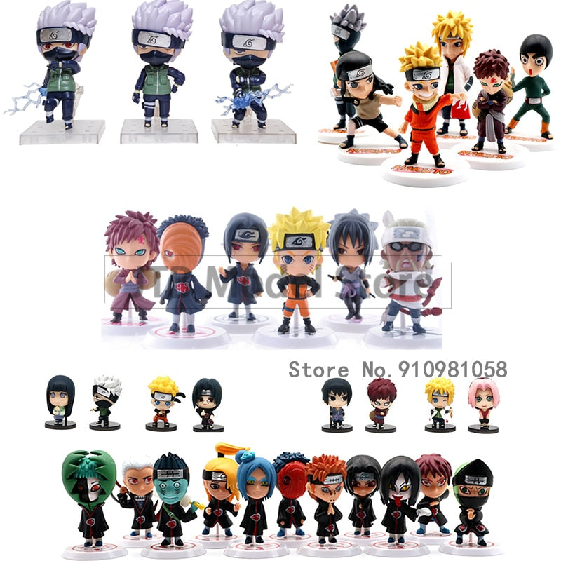 9cm Naruto Figures Anime Figure Uzumaki NARUTO Kakashi Action