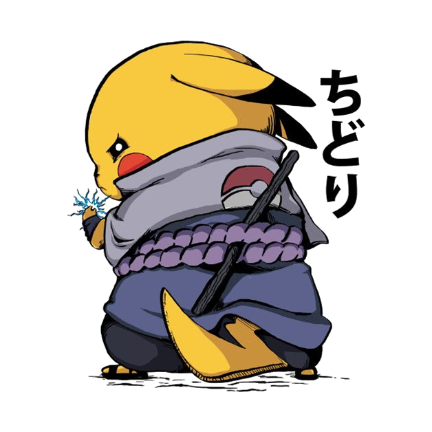 Pikachu Naruto Sasuke T-Shirts (MrEternalBear)