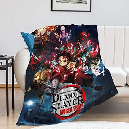 Demon Slayer Anime Blanket Super Soft Flannel Throw Blanket