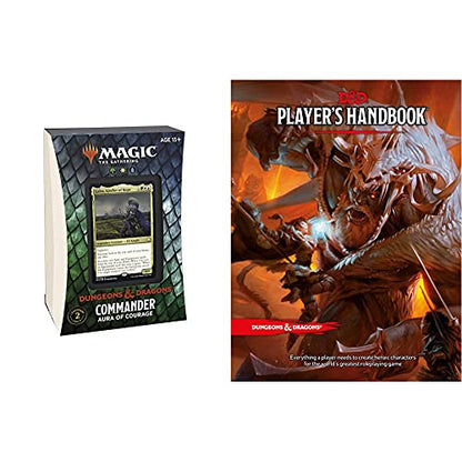 Magic: The Gathering Adventures in The Forgotten Realms Commander Deck – Aura of Courage (Green-White-Blue)