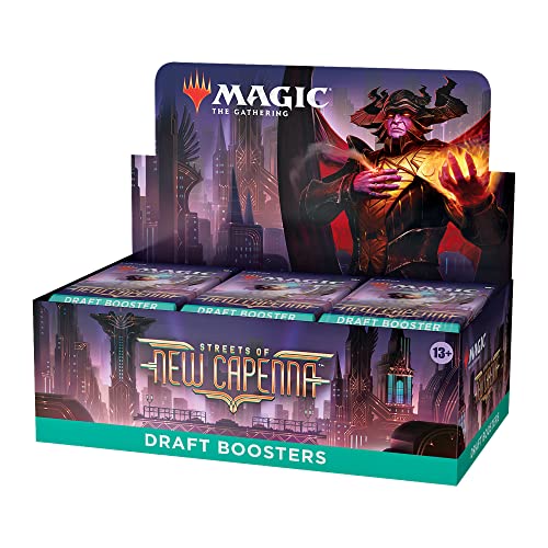 Magic: The Gathering Streets of New Capenna Draft Booster Box | 36 Packs + 1 Box Topper (541 Magic Cards)