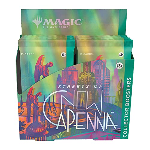 Magic: The Gathering Streets of New Capenna Collector Booster Box | 12 Packs + 1 Box Topper (181 Magic Cards)