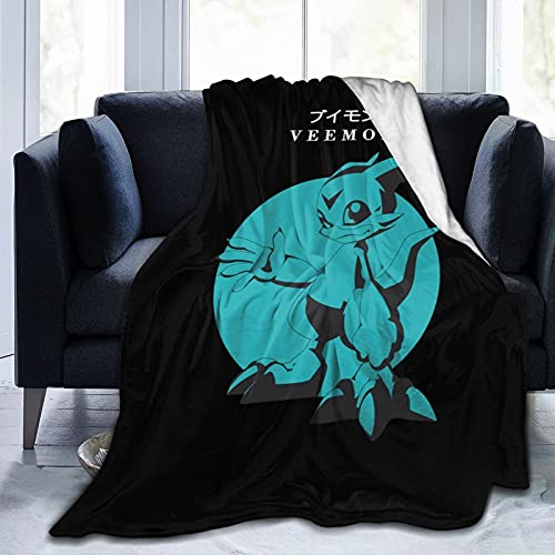 Di-Gimon Adventure-Veemon Super Soft Flannel Blanket Microfleece Blanket Bed Sofa Living Room