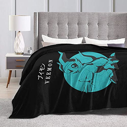 Di-Gimon Adventure-Veemon Super Soft Flannel Blanket Microfleece Blanket Bed Sofa Living Room