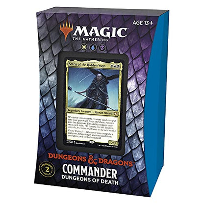 Magic: The Gathering Adventures in The Forgotten Realms Commander Deck – Dungeons of Death (White-Blue-Black)