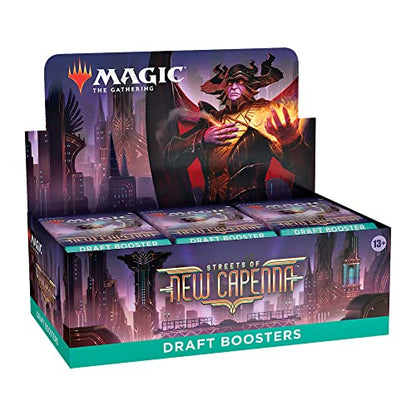 Magic: The Gathering Streets of New Capenna Draft Booster Box | 36 Packs + 1 Box Topper (541 Magic Cards)