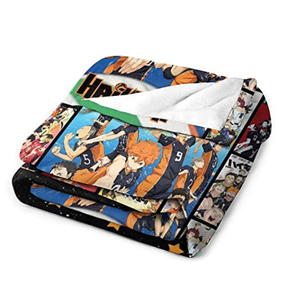 Haikyu Anime Blanket Flannel Fleece Blanket Soft and Warm Throw Blanket