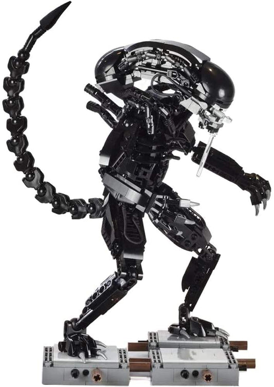 Xenomorph Action Figure Movie Aliens Mech Creative Building Kit MOC Model Toy(599 PCS)