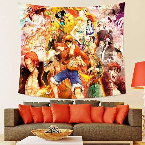 Anime Sailor Moon, Attack on Titan, One peice, and haikyuu Tapestry