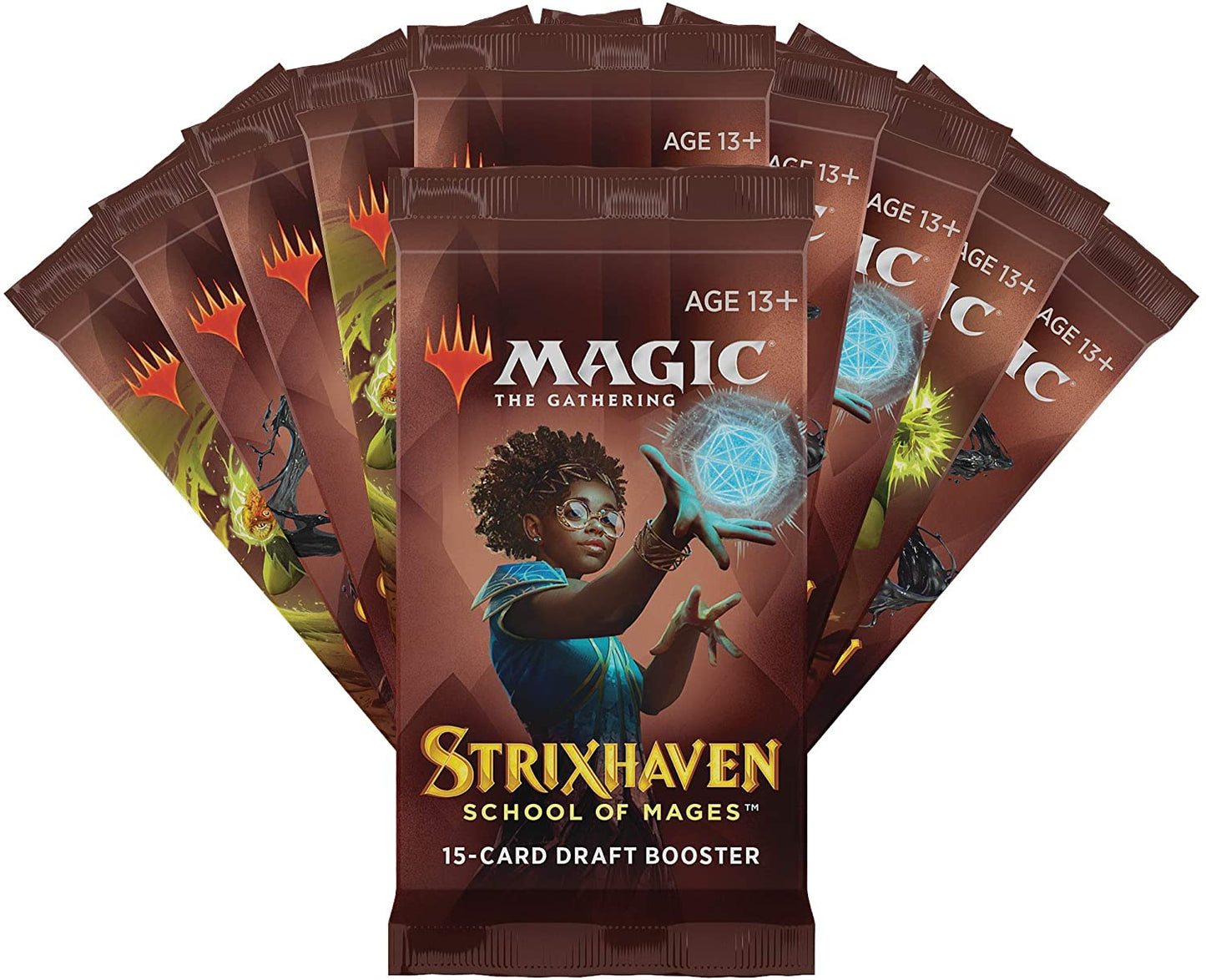 Magic The Gathering Strixhaven Bundle | 10 Draft Boosters (150 Magic Cards) + Accessories