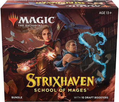 Magic The Gathering Strixhaven Bundle | 10 Draft Boosters (150 Magic Cards) + Accessories